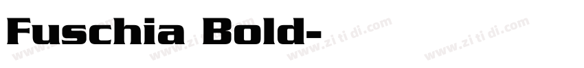 Fuschia Bold字体转换